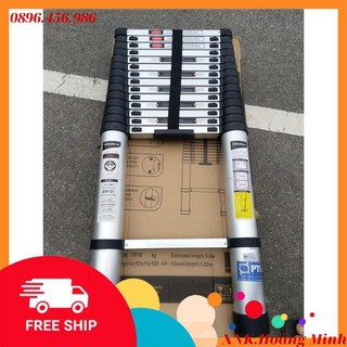 Thang nhôm rút 5m hakachi ht500cp - 5m. thang nhôm cao cấp. thang nhôm nhật bản