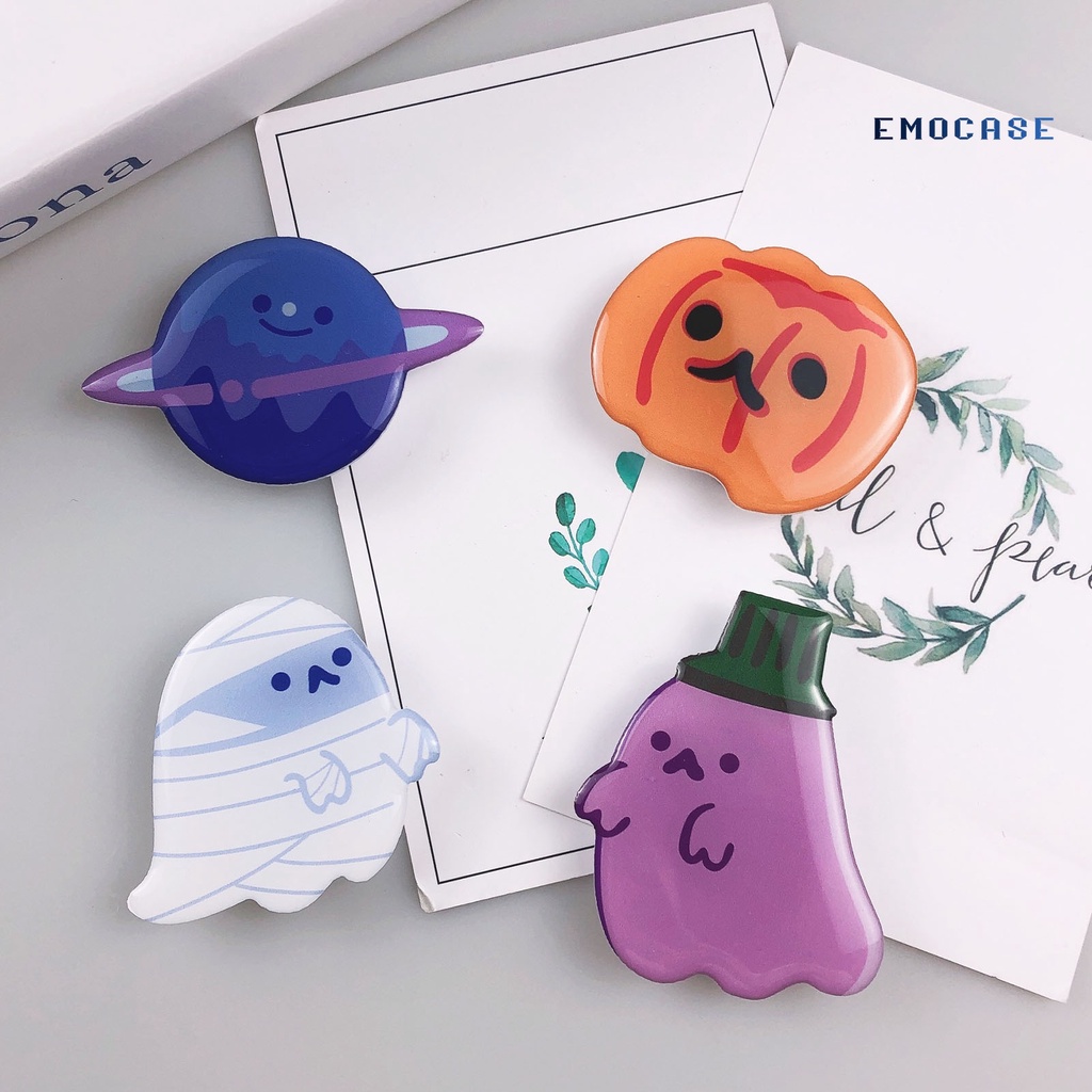 Ny-phone Giá Đỡ Điện Thoại Bằng Epoxy Hình Ma Hoạt Hình Đáng Yêu Trang Trí Halloween
