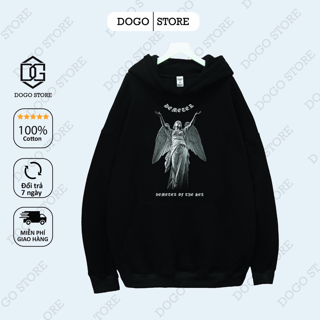 Áo Nỉ Hoodie TƯỢNG 5 Dogo Store , áo hoodie nam nữ nỉ bông cotton