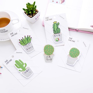 Giấy ghi chú hình cây xương rồng đáng yêu