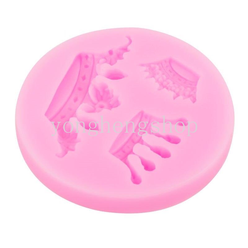 Khuôn Silicone Làm Bánh Tạo Hình Vương Miện 3D Độc Đáo Tiện Dụng