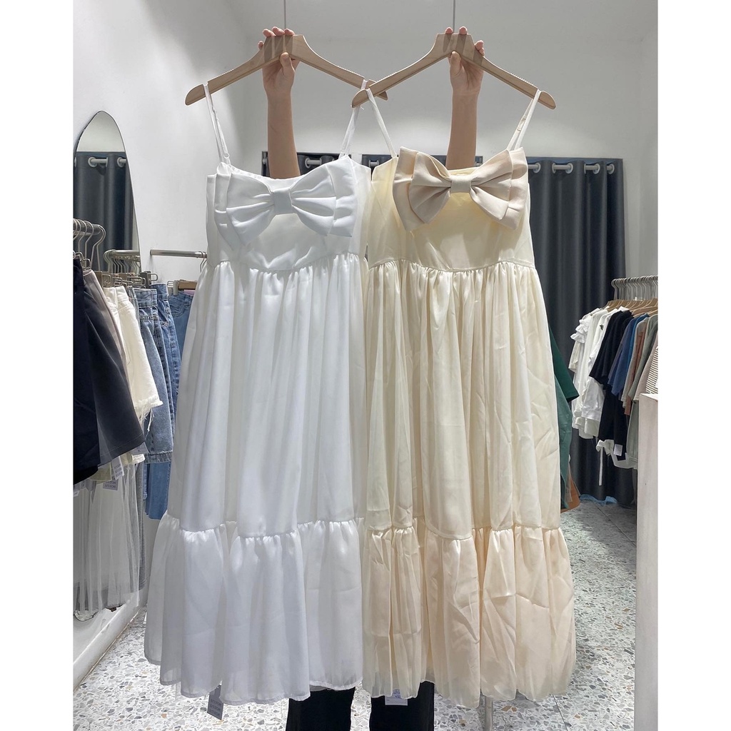 Váy voan hai dây nơ ngực 2 lớp V612 SUSTORE