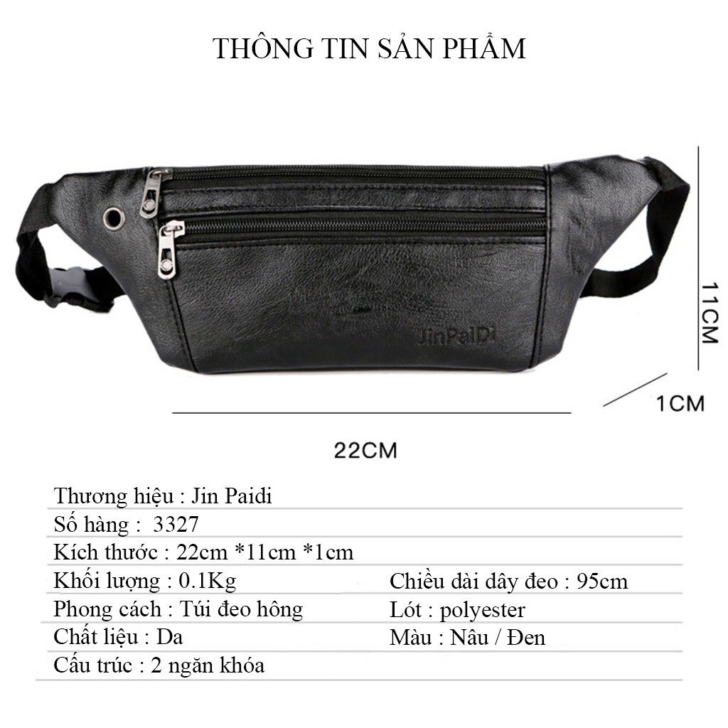 Túi đeo hông da nam thời trang nam cao cấp | BigBuy360 - bigbuy360.vn