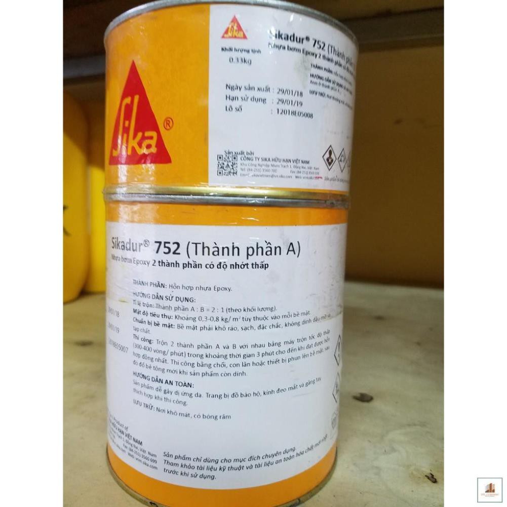 Sikadur 752 - Chống thấm 2 thành phần Epoxy có thể bơm được