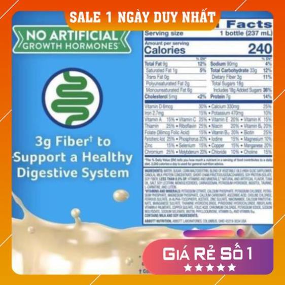 [thùng 24 chai] Sữa Pediasure nước fiber - date 01/2021 (shopmh59)