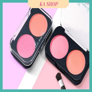 Phấn Má 🧡 FREESHIP🧡 Phấn Má Hồng 2 Ô Lameila Kèm Cọ Tiện Lợi