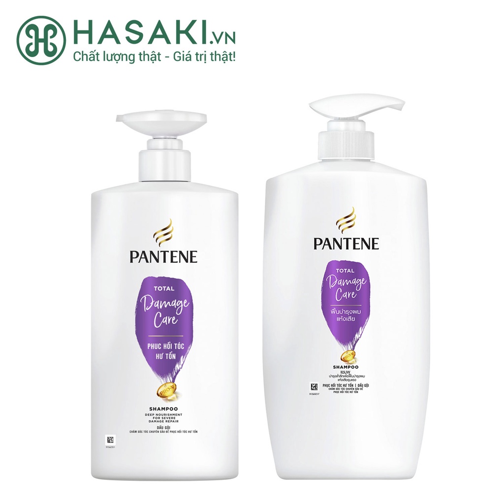 Dầu Gội PANTENE Chăm Sóc Tóc Hư Tổn Total Damage Care Shampoo 650g