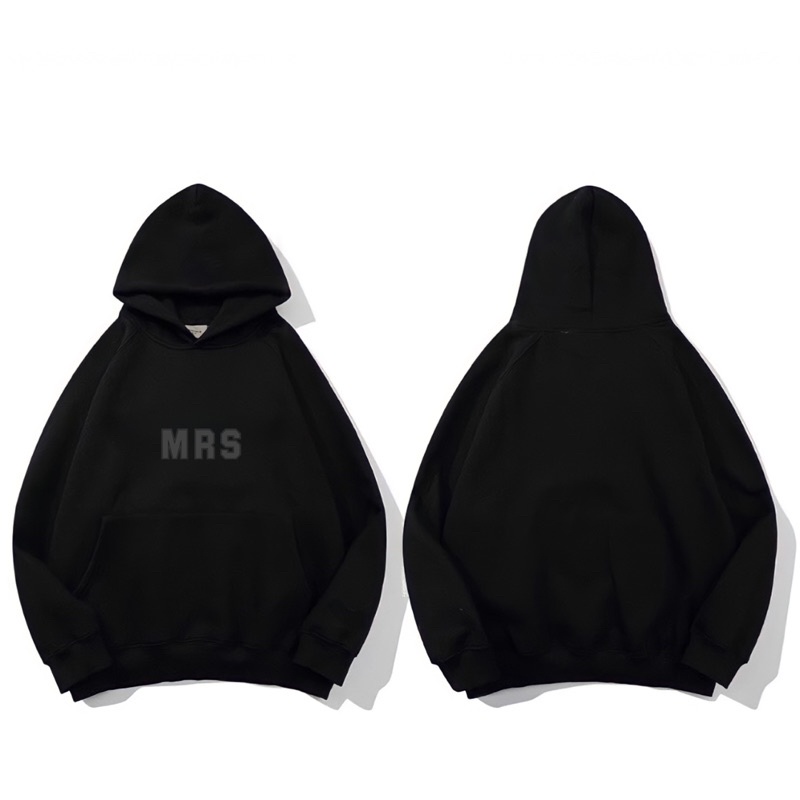 Áo hoodie MRS unisex, cotton nỉ bông dày, mũ 2 lớp MRA003U