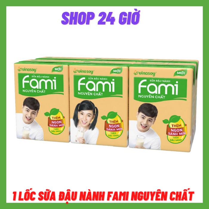 Thùng Sữa Đậu Nành Fami Nguyên Chất
