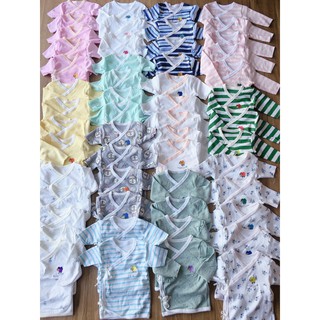 Combo 5 áo cột dây hotga cho bé sơ sinh 3-5kg tay ngắn (màu ngẫu nhiên)