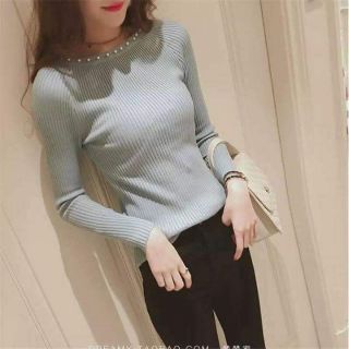Áo len đính ngọc Quảng Châu