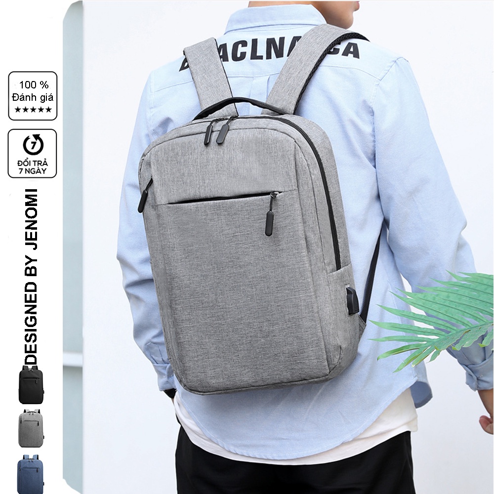 Balo Laptop, Cặp Đựng Laptop 15.6 inch Đẹp Và Chống Sốc Nhiều Ngăn Tặng Kèm Cổng Nối Cáp Sạc Tiện Lợi