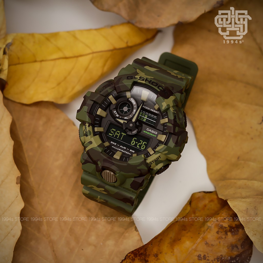 Đồng hồ nam Casio G-SHOCK GA-700CM-2A / GA-700CM-3A / GA-700CM-8A chống va đập, hàng chính hãng