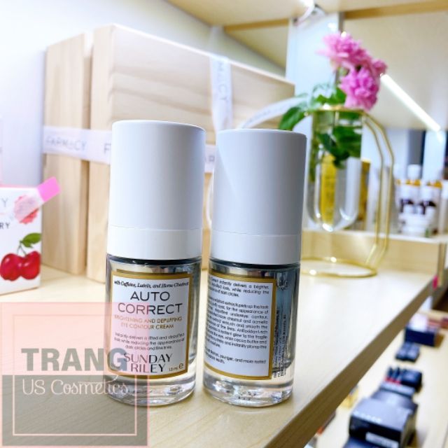 [ Sunday Riley ] Kem Mắt Auto Correct Brightening And Depuffing Eye Contour Cream