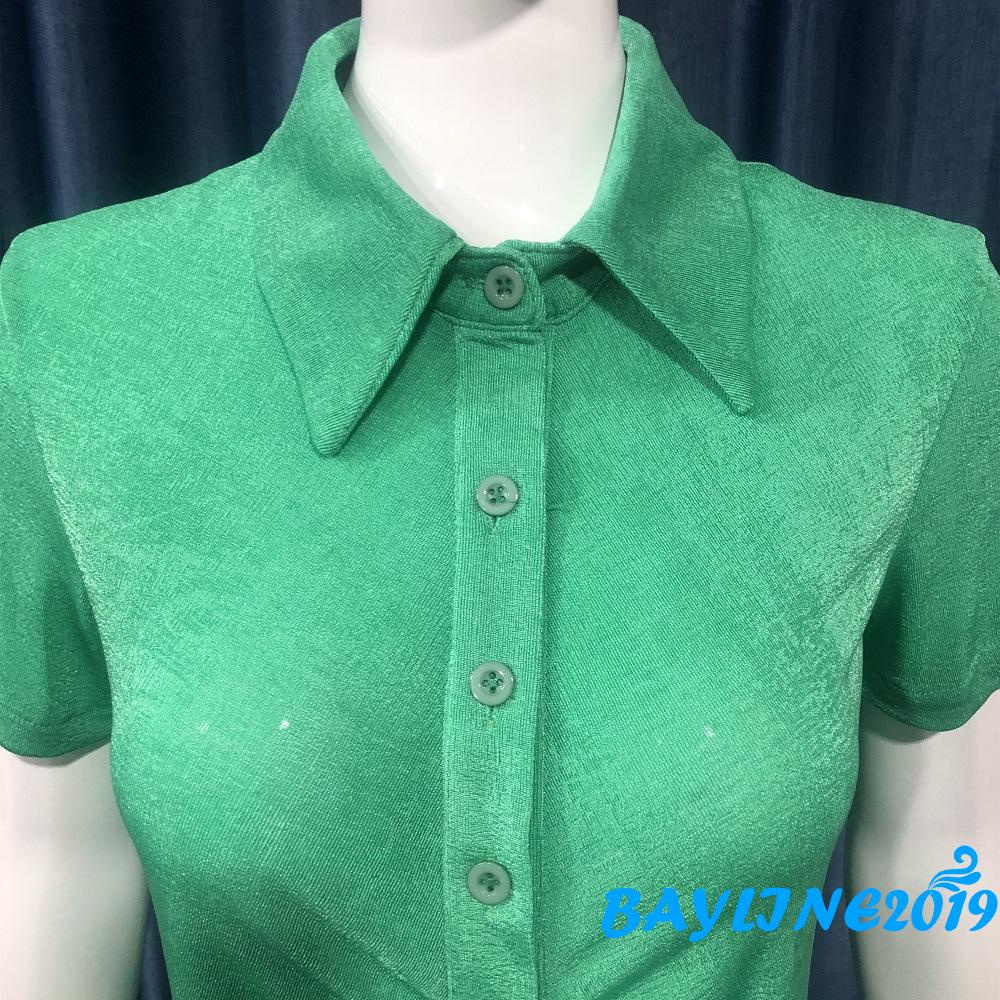 Đầm tay ngắn nhiều màu sắc tùy chọn quyến rũ thời trang dành cho nữ