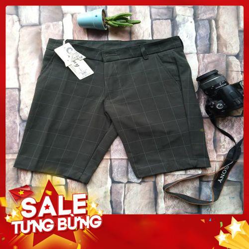 quần ngố kaki kẻ dãn cao cấp, chất tuyệt đẹp - Hàng nhập khẩu