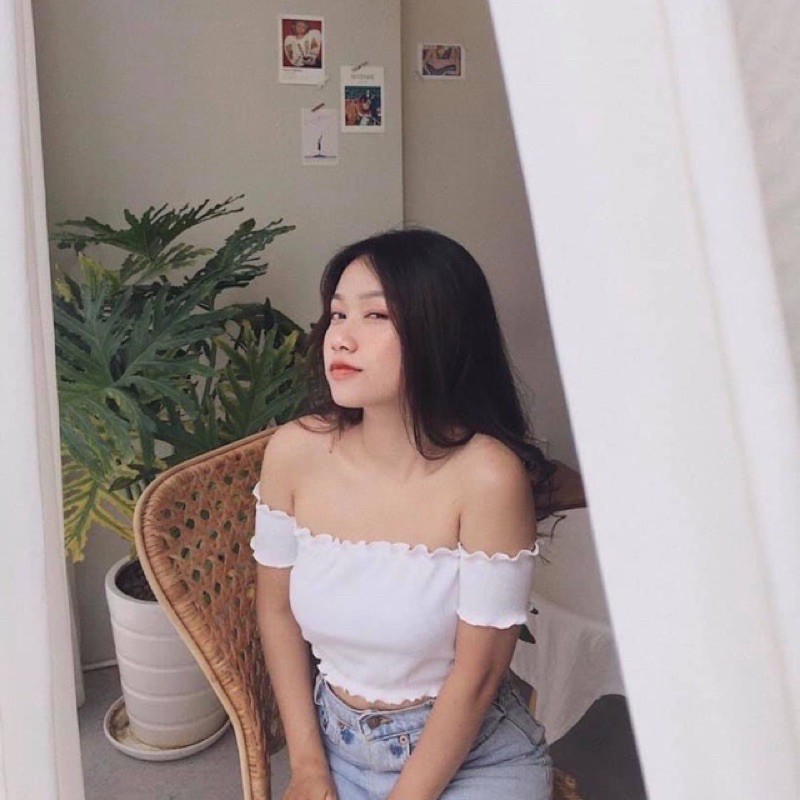 Áo trễ vai tăm siêu xinh