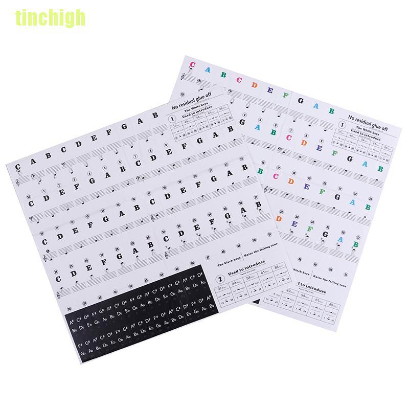 Nhãn Dán Tên Bàn Phím Đàn Piano Điện Tử 54 61 88