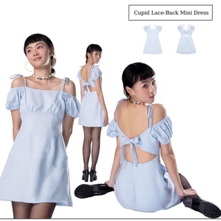 Usthebasic - Đầm Cupid Lace-Back Mini Dress
