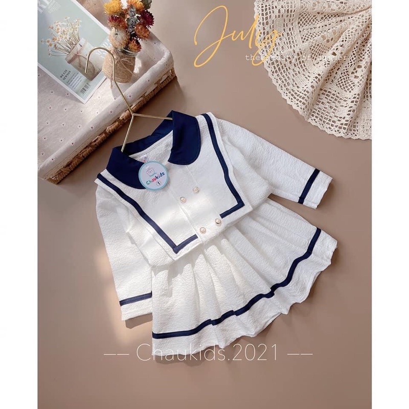 [Vest Xốp] Set váy bé gái mã 58070