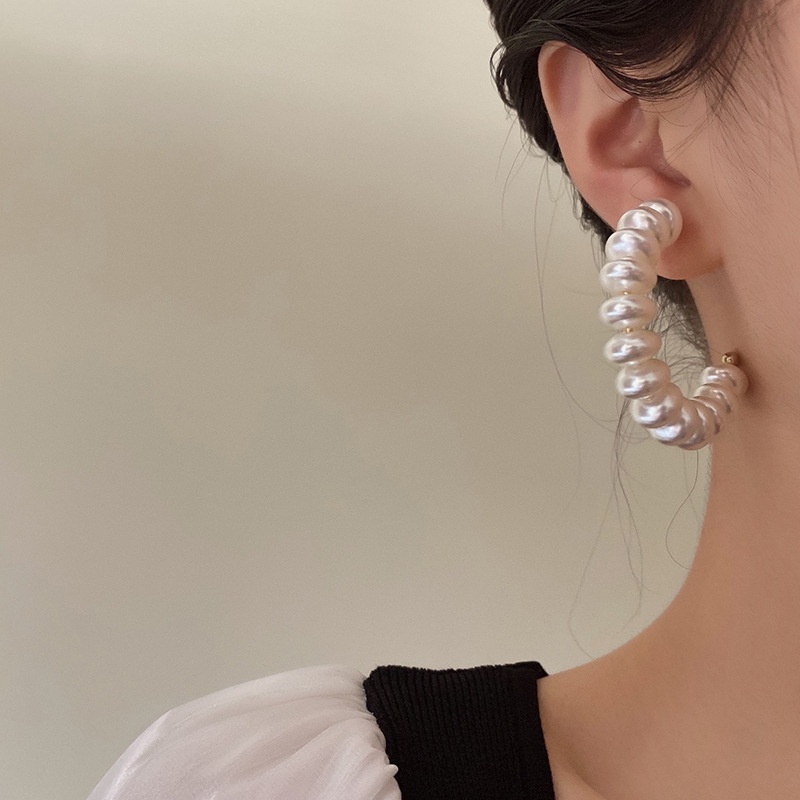 Bông Tai Đính Ngọc Trai Đơn Giản Độc Đáo Thời Trang Hàn Quốc 2022