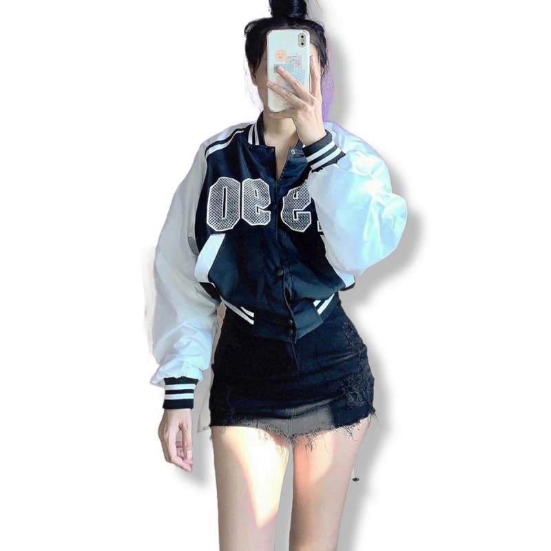 Áo Khoác Bomber Nữ Phối Viền Túi Siêu HOT [ 100% HÌNH THẬT SẢN PHẨM ]  - ĐĂNG QUANG CLOTHER