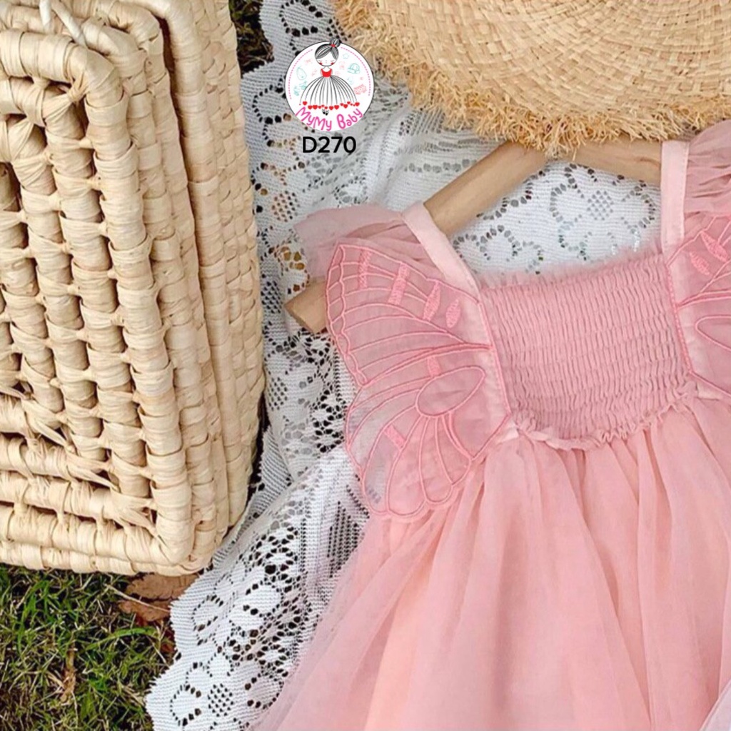 Đầm ren hồng cánh tiên