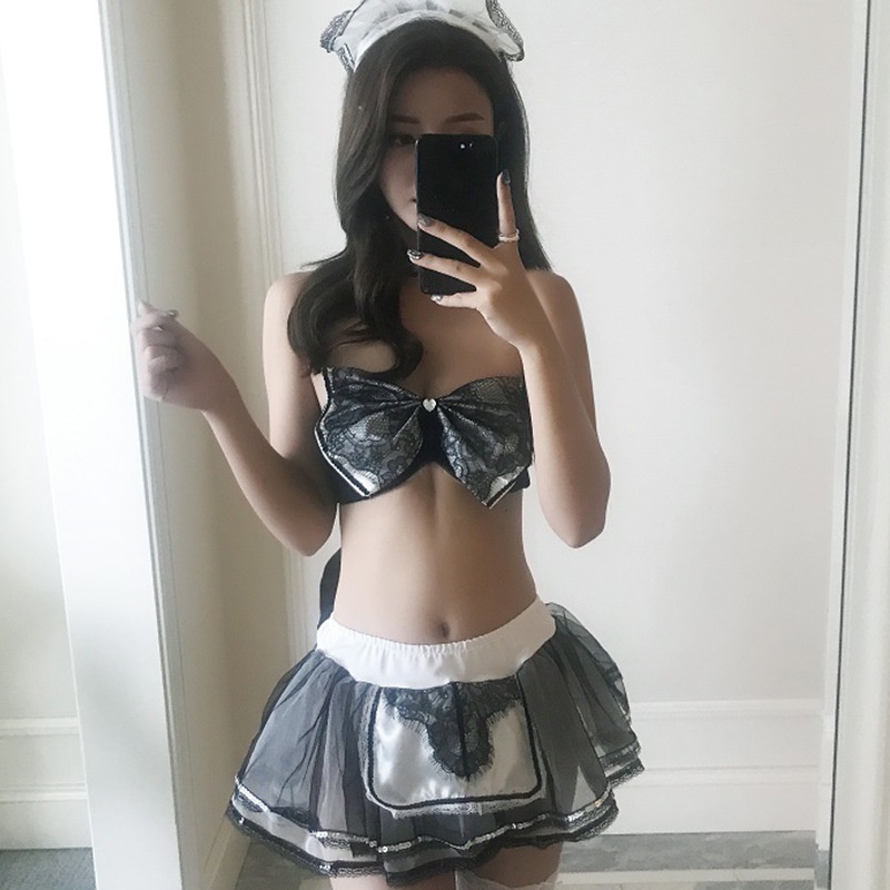 Bộ đồ ngủ cosplay hầu hái sexy gợi cảm freesize từ 45-70kg | BigBuy360 - bigbuy360.vn