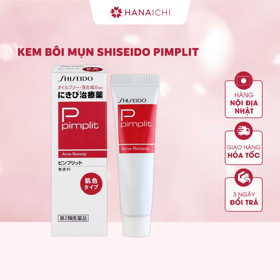 Kem bôi mụn Shiseido PIMPLIT chuyên cho mụn bọc mụn sưng - 15gr - Nội Địa Nhật