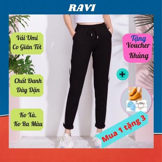 Quần Jogger Nữ💖𝑭𝑹𝑬𝑬𝑺𝑯𝑰𝑷💖Quần Thể Dục Nữ Cạp Chun Có Dây Buộc-Quần Thể Thao 2 Sọc Dài Vải Co Giãn Tốt