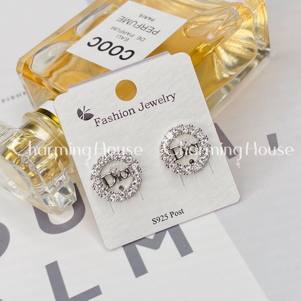 Bông tai tròn bạc nữ Khuyên tai tròn trơn Basic nhiều kích cỡ bạc 925