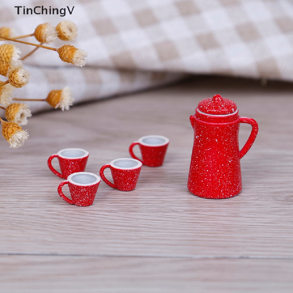 Bộ 5 Ấm Trà Đồ Chơi Búp Bê Cỡ 1: 12