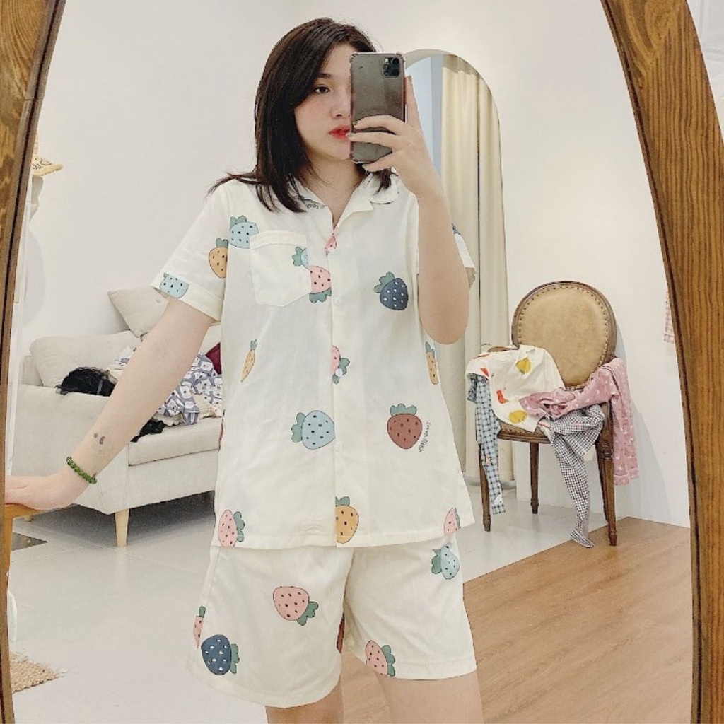 [PHẦN 2] ĐỒ BỘ PIJAMA NỮ MẶC NHÀ CHẤT THÔ MỀM HỌA TIẾT XINH XẮN QUẦN CỘC