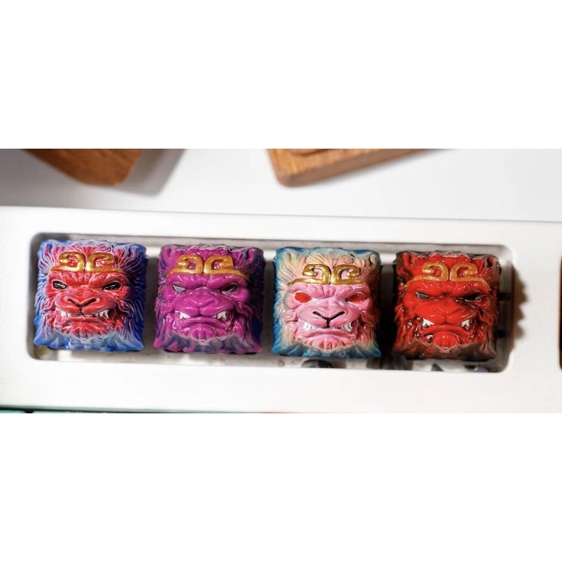 Nút bàn phím cơ Ma Ngộ Không.Keycap resin Monkey King.Keycap Artisan