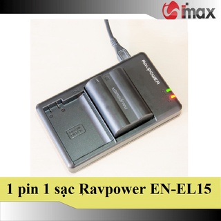 Bộ 1 pin 1 sạc máy ảnh ravpower cho nikon en-el15