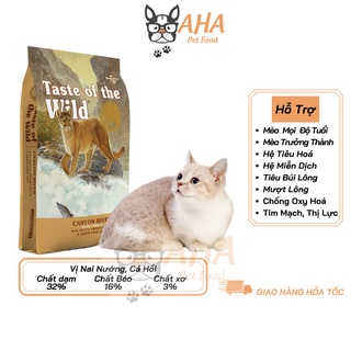 Thức Ăn Cho Mèo Chân Ngắn - Taste Of The Wild Bao 500g - Thức Ăn Cho Mèo, Vị Cá Hồi, Rau Củ Quả, Trái Cây