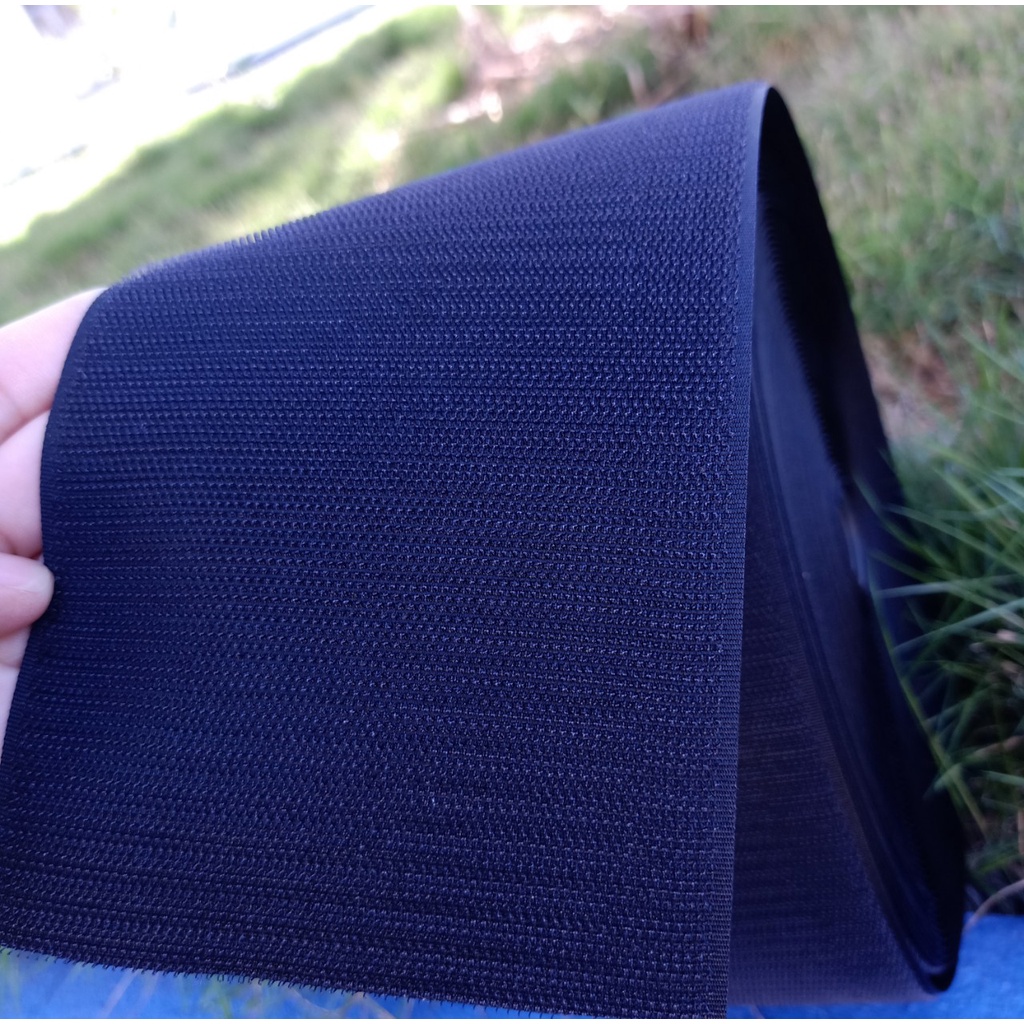 Velcro Dán Xé, Băng gai dính, khóa nhám, rộng 10 cm màu đen dài 1.0 mét
