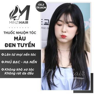 [NHUỘM ĐEN] Thuốc Nhuộm Tóc Màu Đen Tuyền | Lên Từ Mọi Nền Tóc | Hạ Nền - Minzihair