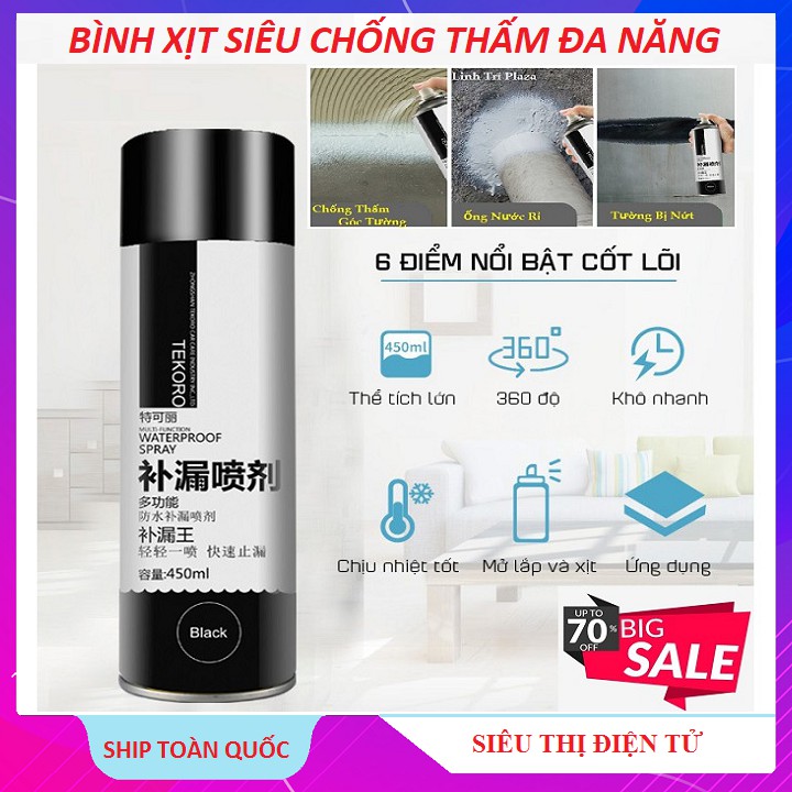 Bình Sơn Xịt Chống Thấm, Chống Thấm Hiệu Quả 100%  Bình xịt chống thấm tường - bể bơi - trần