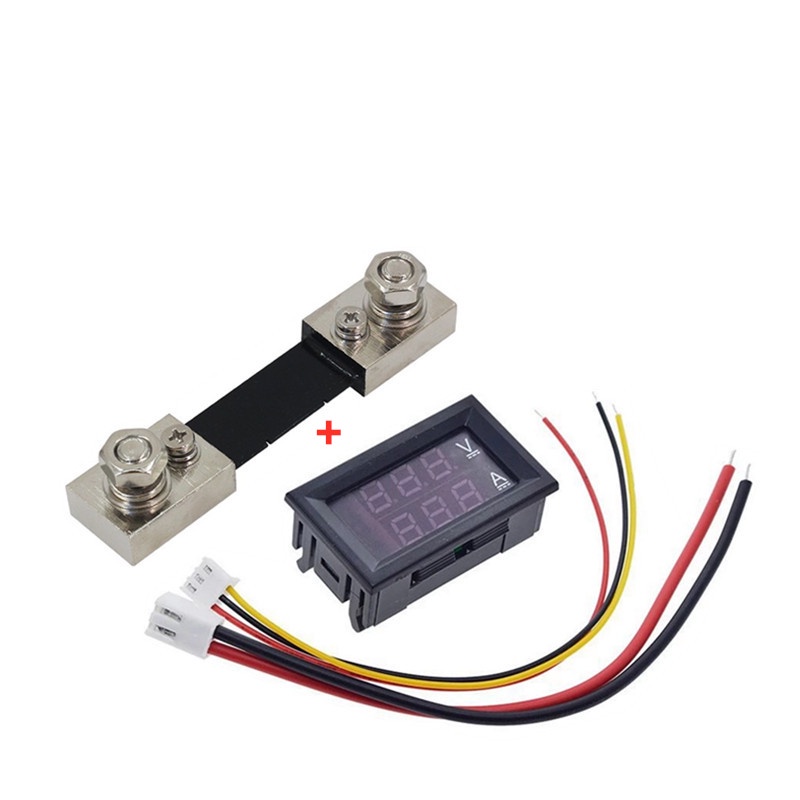 Vôn Kế Dc 0-100V 10A 50A 100A Với Màn Hình LED Hiển Thị Kỹ Thuật Số