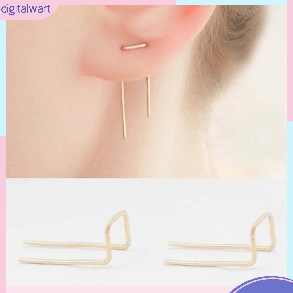 Khuyên Tai Họa Tiết Hình Học Đơn Giản Thời Trang