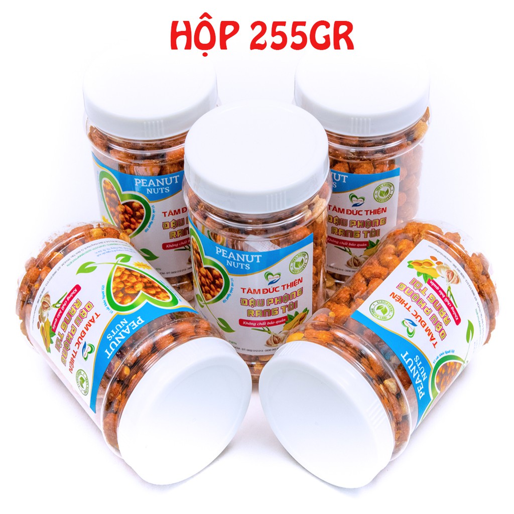 Combo 1KG Hạt Điều Rang Tỏi Ớt[Nguyên Liệu Sạch]+ 2 Hộp:Đậu Phộng Rang Tỏi 255GR &amp; Đậu Hà Lan Phô Mai Tâm Đức Thiện