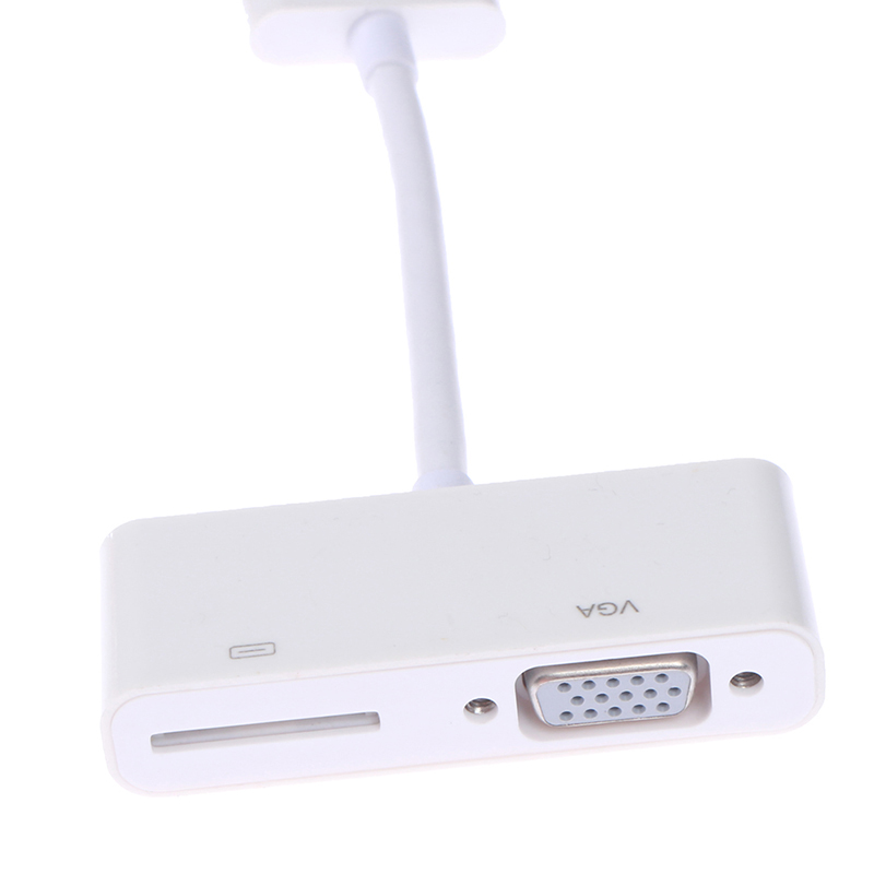 Protectionufancy  30pin Digital AV Adapter To VGA Fit For iPhone 4 4S iPod iPad 2 3  ABC