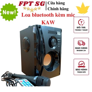 Loa Công Suất Lớn KAW Tặng Kèm Mic, Loa Mini Không Dây Karaoke Nghe Nhạc Cực Chất - Bảo hành 1 ĐỔI 1 toàn quốc