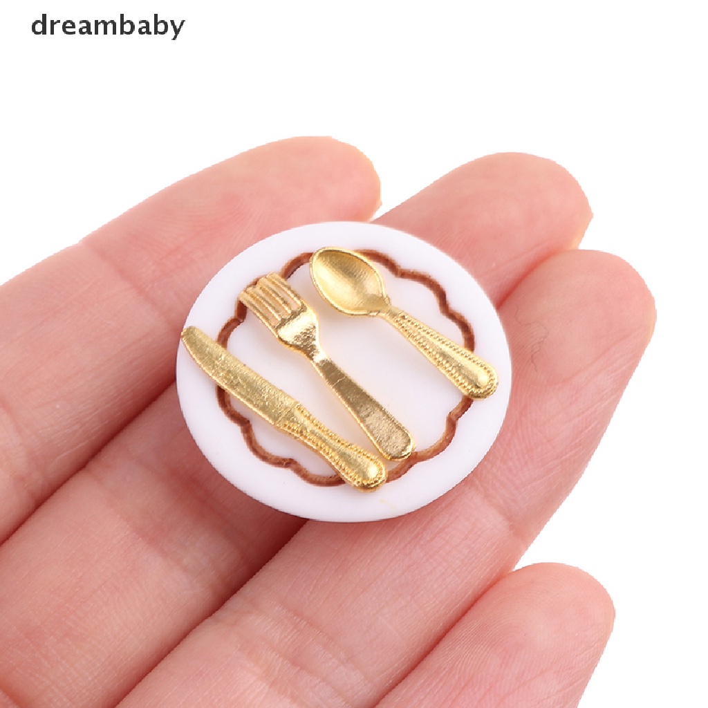 Bộ Dao Muỗng Nĩa Tỉ Lệ 1: 12 Dùng Trang Trí Nhà Búp Bê