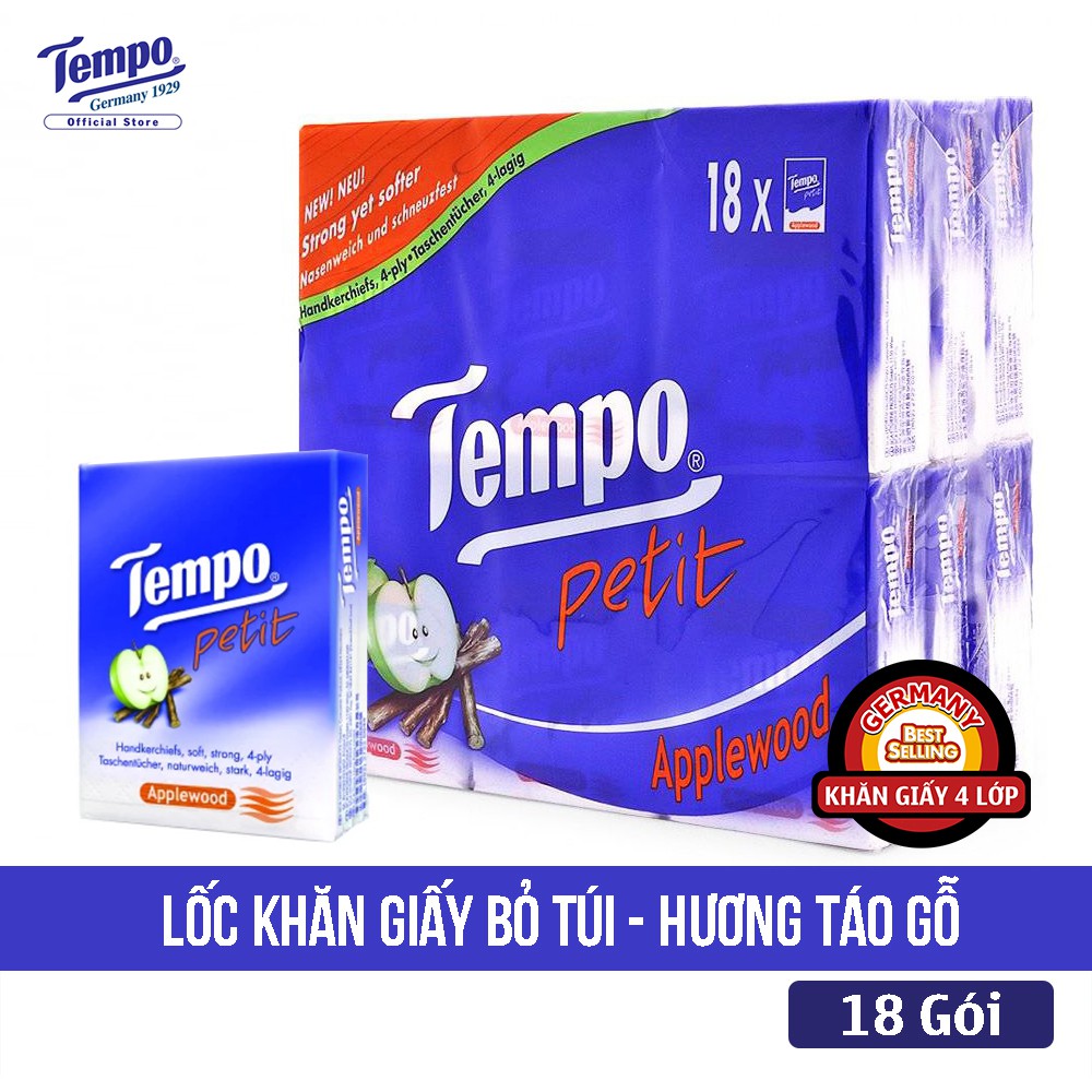 Lốc 18 Gói Khăn Giấy Bỏ Túi - 4 Loại Mùi Hương