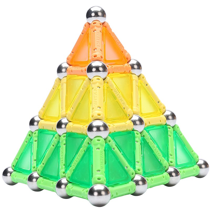 Đồ Chơi Bộ Xếp Hình Thông Minh Mega Magnetic Sticks Nam Châm Từ Tính 10 Màu 138 Chi tiết Xếp Hình Sáng Tạo foxgame.vn