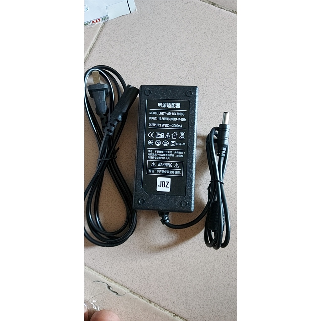 Cục sạc 15v/2a ..hàng bãi..sạc chuẩn dành cho loa kéo