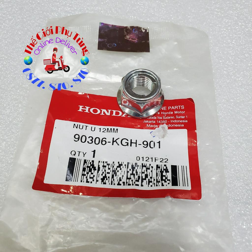 Tán bánh sau Sonic (12mm)  zin Honda Indo - 90306-KGH-901