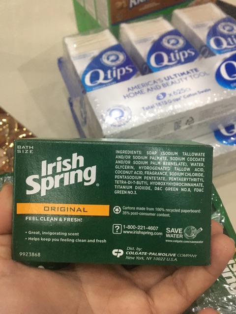 Hàng nội địa Mỹ Xà bông diệt khuẩn Irish Spring Original 113g